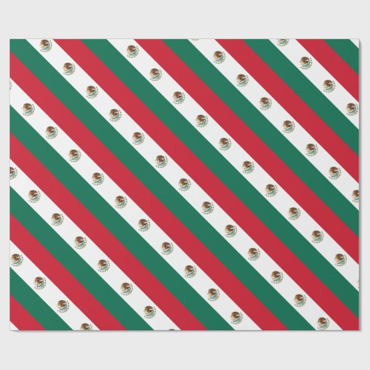 Lage kosten! Mexicaanse vlag Cadeaupapier (Vlak)