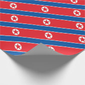Lage kosten! Noord-Koreaanse vlag Cadeaupapier (Hoek)