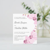 LAGE KOSTEN PInk orchid Elegant Botanical Wedding (Staand voorkant)