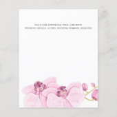 LAGE KOSTEN PInk orchid Elegant Botanical Wedding (Achterkant)