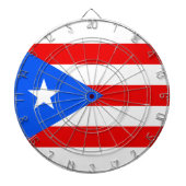 Lage kosten! Puerto Rico Flag Dartbord (Voorkant)