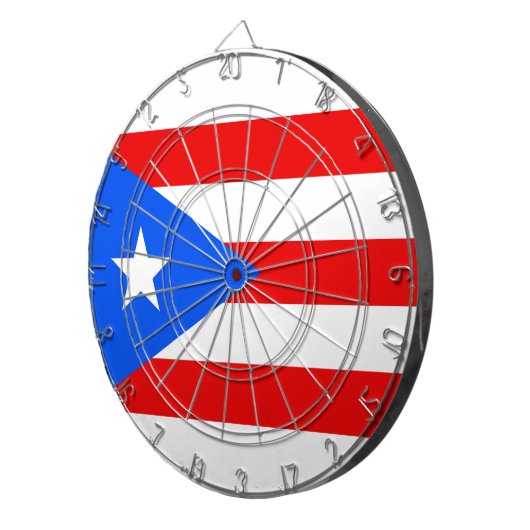 Lage kosten! Puerto Rico Flag Dartbord (Voorkant Rechts)