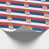 Lage kosten! Servische vlag Cadeaupapier (Hoek)