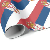 Lage kosten! Servische vlag Cadeaupapier (Rol Hoek)