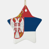 Lage kosten! Servische vlag Keramisch Ornament (Rechts)