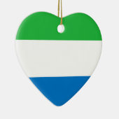 Lage kosten! Sierra Leone Flag Keramisch Ornament (Rechts)