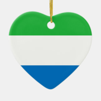 Lage kosten! Sierra Leone Flag Keramisch Ornament