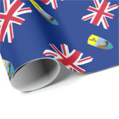 Lage kosten! Sint-Helena, Ascension Tristan Flag Cadeaupapier (Rol Hoek)