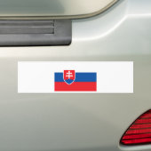 Lage kosten! Slowaakse vlag Bumpersticker (Op auto)