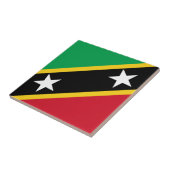Lage kosten! Vlag Saint Kitts en Nevis Tegeltje (Zijkant)