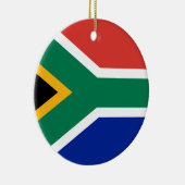 Lage kosten! Zuid-Afrikaanse vlag Keramisch Ornament (Rechts)