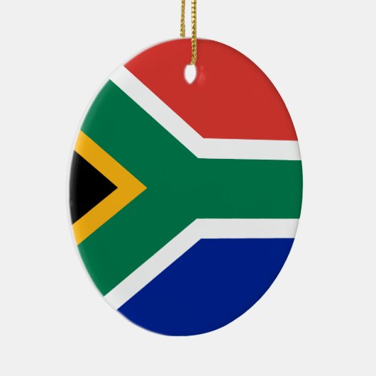 Lage kosten! Zuid-Afrikaanse vlag Keramisch Ornament (Rechts)