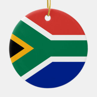 Lage kosten! Zuid-Afrikaanse vlag Keramisch Ornament