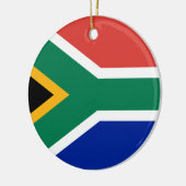 Lage kosten! Zuid-Afrikaanse vlag Keramisch Ornament (Links)