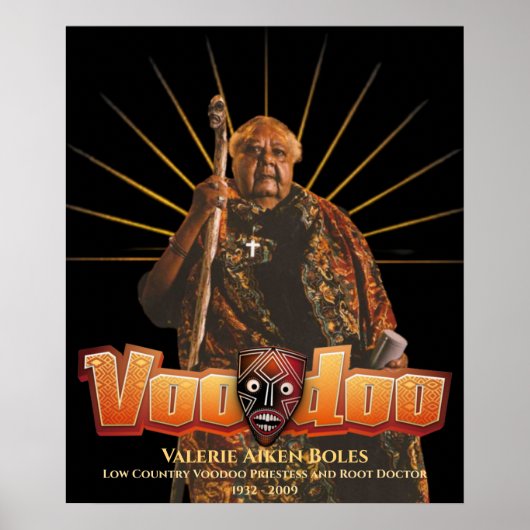 Lage Land Voodoo Priesteres Valerie A Boles Poster (Voorkant)