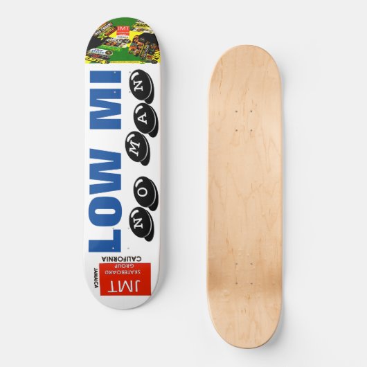 LAGE MI GEEN MAN!! 21 cm Skateboard Deck (Voorkant)