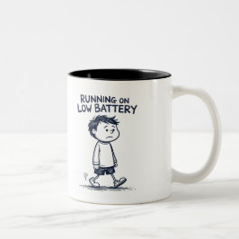 Lage Mok van de batterij - Cafeïne opladen nodig