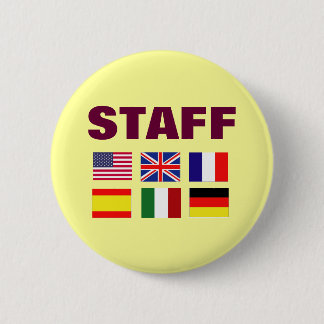 Lage personeelskaarten in bulk voor festivals ronde button 5,7 cm