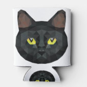 Lage Poly Black Cat | Lage polykunst Blikjeskoeler (Achterkant)