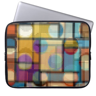 Lage polypixel kunst, geometrisch patroon. laptop sleeve