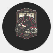 Lage Rider Ronde Sticker (Voorkant)