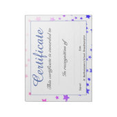 Lage schoolvaarbevoegdheidsbladen notitieblok (Linkerzijde)