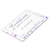 Lage schoolvaarbevoegdheidsbladen notitieblok (Schuin)