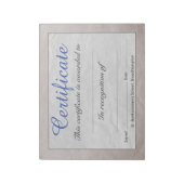 Lage schoolvaarbevoegdheidsbladen notitieblok (Linkerzijde)