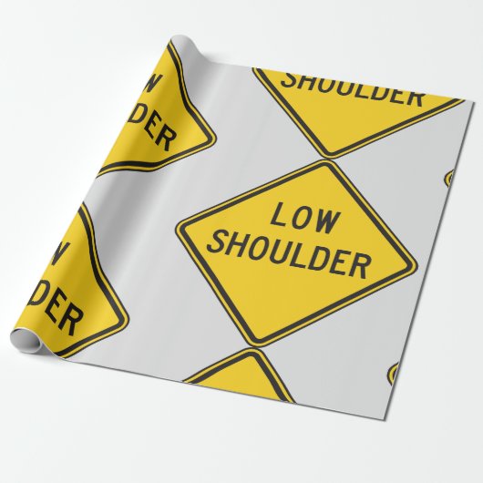 Lage schouderplaat cadeaupapier (Uitgerold)