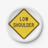 Lage schouderplaat papieren bordje (Voorkant)