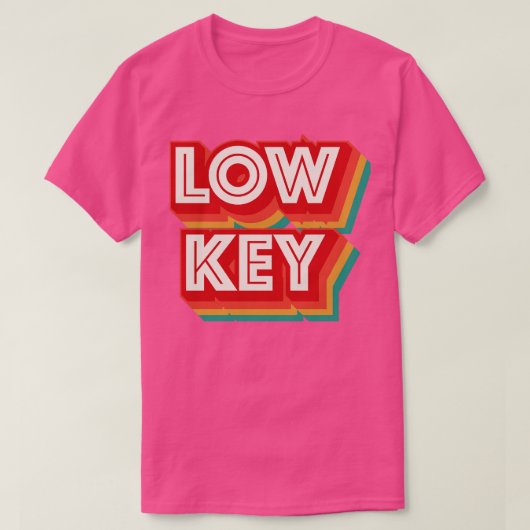 Lage sleutel t-shirt (Design voorkant)