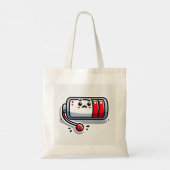 Lage sociale batterij tote bag (Achterkant)
