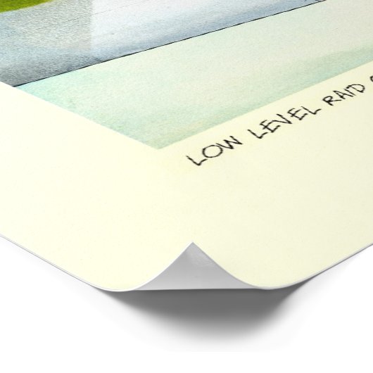 Lage steun boven Normandie Poster (Hoek)