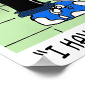 Lage-stroomtoiletten en katten poster (Hoek)