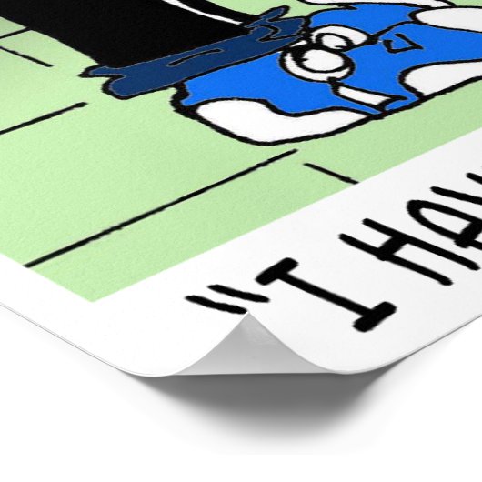 Lage-stroomtoiletten en katten poster (Hoek)