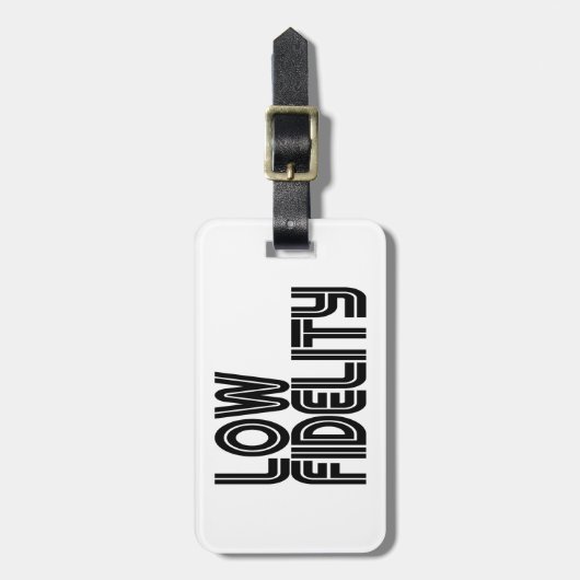 Lage trouw bagagelabel (Voorkant verticaal)