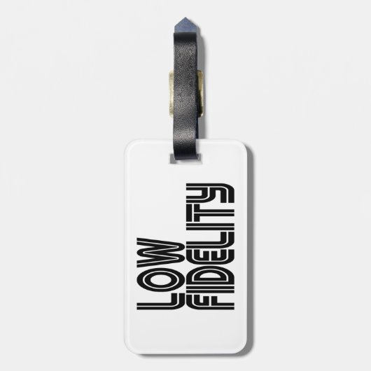 Lage trouw bagagelabel (Achterkant verticaal)