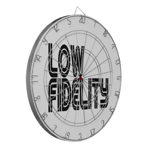 Lage trouw dartbord (Voorkant Links)