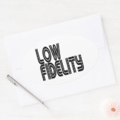 Lage trouw ovale sticker (Envelop)