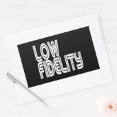 Lage trouw rechthoekige sticker (Envelop)