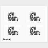 Lage trouw rechthoekige sticker (Vel)