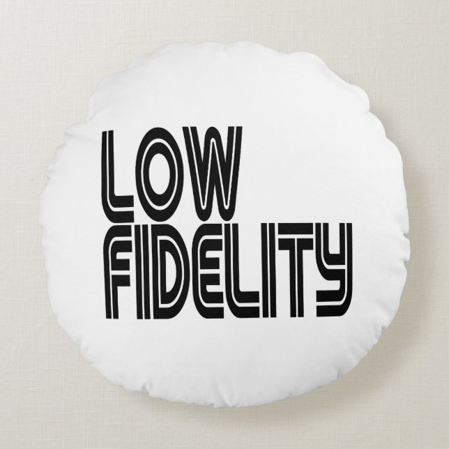 Lage trouw rond kussen (Voorkant)