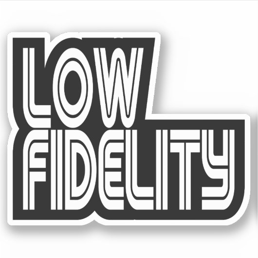 Lage trouw sticker (Voorkant)