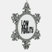 Lage trouw tin sneeuwvlok ornament (Links)