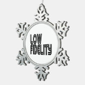 Lage trouw tin sneeuwvlok ornament (Rechts)