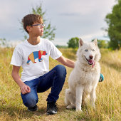 Lage Veelhoek Beer Cartoon Art T-shirt