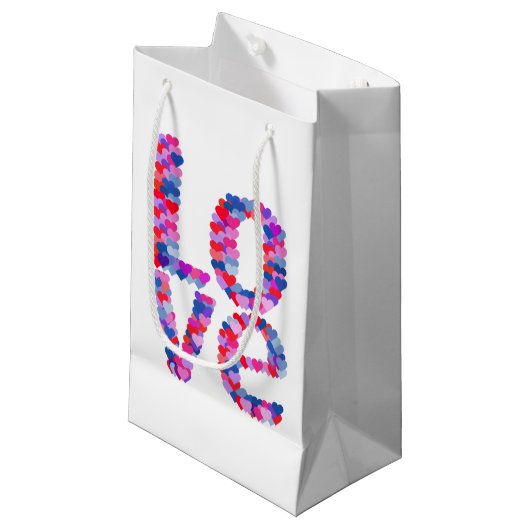 LAGE WEEKTEKST Gift Bag Klein Cadeauzakje (Voorkant Gekanteld)