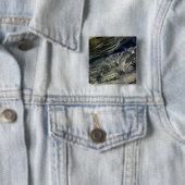 Lagen blootgesteld aan Polar Canyon Vierkante Button 5,1 Cm (In situ)