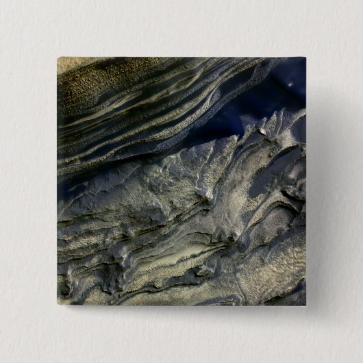 Lagen blootgesteld aan Polar Canyon Vierkante Button 5,1 Cm (Voorkant)