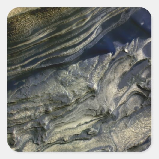 Lagen blootgesteld aan Polar Canyon Vierkante Sticker (Voorkant)